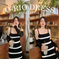[Enter Code "WRLHRV" To Get An Instant Discount. 60.-] LC164 O-RIO DRESS Long With Alternating Strip