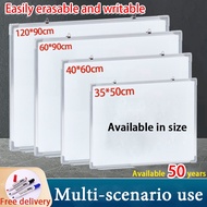 Wall Mounted Whiteboard 60*90cm&120*90cm in Magnetic White Board Office School Supplies