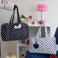 8angles Poka Poka Shoulder Bag 13.5inch Waterproof Polka Dot Nylon Fabric Fits Ipad