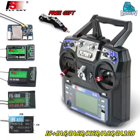 FLYSKY FS-i6 I6 2.4G 6CH AFHDS 2A Radio Transmitter with FS-iA6 / IA6B / A8S / X6B / IA10B Receiver