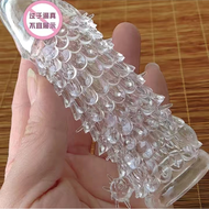 Delay Ejaculation Crystal Sleeve Spike Condom Duri Kondom Berduri Condom Extender Reusable Kondom Ta