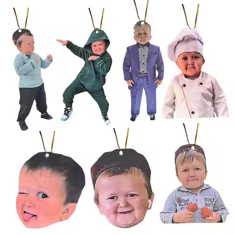 Creative HASBULLAH Car Rearview Mirror Pendant Russia Online Celebrity Baby Car Hanging Decor For Au