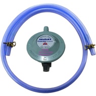 Kosangas / Milux / Pensonic Low Pressure Type Gas Regulator With Gas Hose Clips And 1.3 Metres Gas H