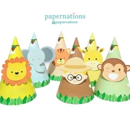 Safari Party Hat Safari Birthday Hat/ Safari Cone Hat/ Safari Birthday Hat/