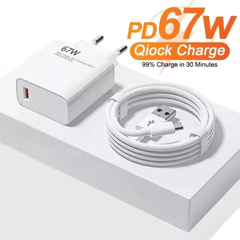 For Xiaomi Original 67W USB Super Fast Charger Power Adapter Mi 12 11 6A Type C Cable POCO X5 X4 Pro
