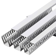 Comb tooth plastic cable trough 25x25mm, fireproof PVC, easy to install, 85cm long