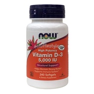 Now Foods Vitamin D-3, 5000 IU, 240softgels