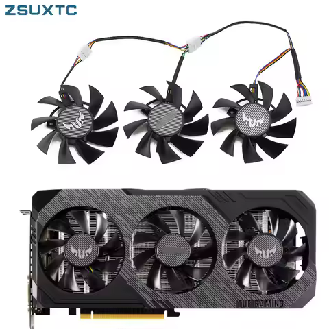 75MM 7Pin FD8015U12D GTX1660 RX5700 RX5700XT for ASUS GTX 1660Ti 1660super RX 5700 XT TUF X3 OC Grap