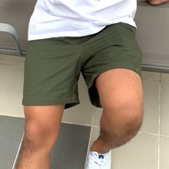 Stretch-Waist Pants Chinos Length 17 Inches Men's Shorts Code J17