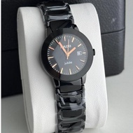 Rado Diastar day date Premium Quality Quartz Analog Stainless Steel Watches For women Jam Tangan per