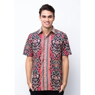KEMEJA Pradawita Batik Long Sleeve Regular Fit Shirt Riau 1F-Pink