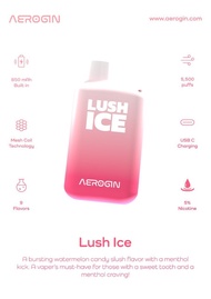 aerogin 5500 puffs - lush ice