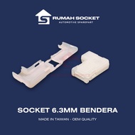 SOCKET SOCKET 1F INSULATOR TERMINAL FLAG HORN 6.3 MM