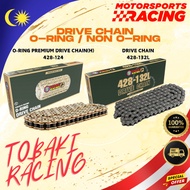 TOBAKI-X RACING DRIVE CHAIN RANTAI KECIL MOTOR HEAVY DUTY O-RING BLACK GOLD 415H 420H 428H 520H
