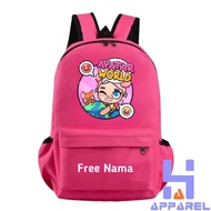 Avatar world Game Kids Backpack Free Name