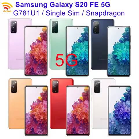 Samsung Galaxy S20 FE S20FE 5G G781U1/DS G781U1 6GB+128/256GB ROM 6.5" AMOLED Snapdragon NFC Octa Co