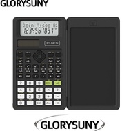 GLORYSUNY 82MS Scientific Calculator, 2-Line Display 2-In-1 Foldable Writing Tablet Math Calculator,