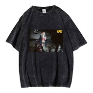 2024 GIDLE YUQI Album T-Shirt Vintage Wash Cotton Minimalist Shirt Top Men Women Versatile Korean Fa