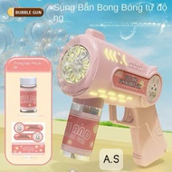 Súng Bắn Bong Bóng Tự Động Cho Bé – Bubble Gun Mini Dễ Thương Có đèn Tạo Bong Bóng Liên Tục - Life S