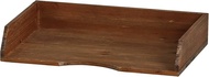 Abite YI-606-BR Do Paper Tray, Brown, Approx. W 13.0 x D 9.1 x H 2.6 inches (33 x 23 x 6.5 cm)