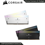 CORSAIR Dominator Titanium RGB DDR5 RAM 32GB (2x16GB) DDR5 7200MHz CL34 Intel XMP iCUE Compatible Co