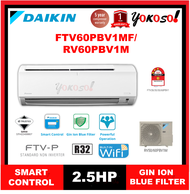 Daikin FTV60PB / RV60PB   2.5HP WIFI Air Conditioner Gin-ION Filter Standard Non Inverter (FTV60P / RV60P)
