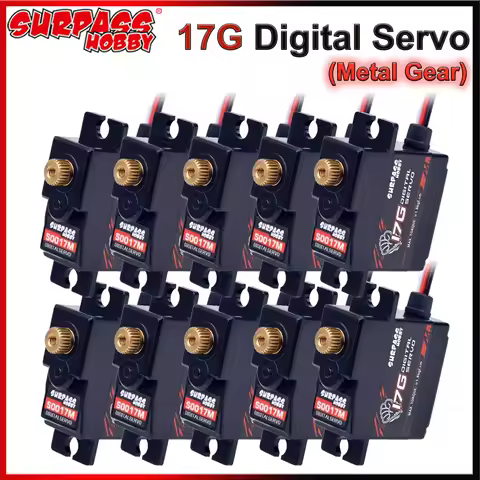 1/5/10/20PCS SURPASS HOBBY 17g RC Digital Servo Metal Gear for 1/18 1/16 1/14 RC Car Robot SCY 16101