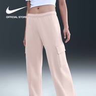 Nike Womens Sportswear Phoenix Fleece Cargo Sweatpants - Silt Red