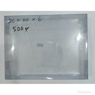Kotak sarang walet mika polos transparan 500gram (1/2kg)