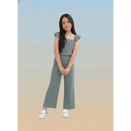 (OFA) KIDS JUMPSUIT 8-10 YEARS OLD (BARK CREPE FABRIC) CAN FIT 8-10 YEARS OLD