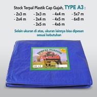 A3 PLASTIC TARPAULIN Size 2X3 Meters CAP GAJAH BRAND