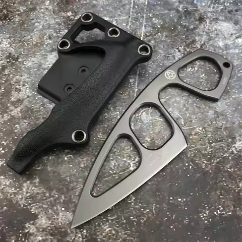 Boker Mini Fixed Blade Knife 440C Steel Blade with ABS Plastic Sheath Outdoor Fishing Survival Campi