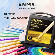 ENMY Black Box Direct Ink Acrylic Marker Set Glitter Markers