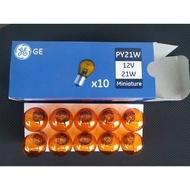 Aofeng Shop~European Made Singular Bulb 12V/24V PY 21W 21/5W BAU15S Beveled Yellow Single Core Doubl