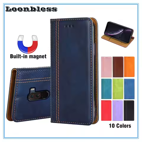 Leather Case For Xiaomi Pocophone F1 Phone Cover Flip Fundas Etui Xiaomi Poco F1 F 1 PocoF1 Global C