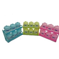 2-tier spice rack Kitchen Set "SUMMY" 6 Pots 2126 Spice Rack/