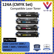 (FULL SET) Compatible Colour Toner Q6000A, Q6001A, Q6002A, Q6003A For HP Printer