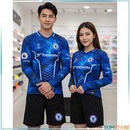 Unique Chelsea Blue S04 – Long Sleeve Soccer Shirt - New High Quality Men's and Women's Sports Socce