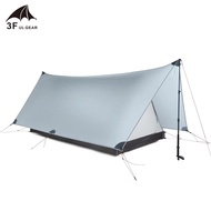 3F UL เกียร์ Shanjing 2 คน Outdoor Ultralight Camping เต็นท์ 3 ฤดู Professional 20D Silnylon Rodless