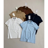 8418Y [Same Style in Shopping Mall] Hazzys Hazzys Short-Sleeved polo Shirt Ladies 26 Summer New Styl