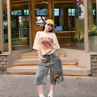 BIGSIZE Stone Bear Jean Set 50-95kg