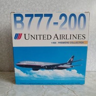 1:400 United Airlines 聯合航空 B777-200 飛機模型