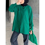 KEMEJA Pocket LINEN Shirt Shutter| Oversized Shirt | Pocket LINEN Shirt | Bigsize LINEN Shirt | Fusc