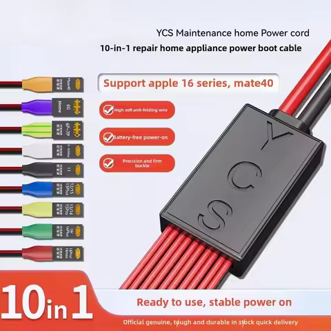 YCS Charging Boot DC Power Detection Line For iPhone 6~16 Pro Max Android Phone Battery Clip Motherb