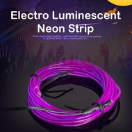 DIY LED Neon Strip Lamp Flexible EL Wire Rope Tube Neon Light for Party Garden Decor work with AA Battery Night Lights