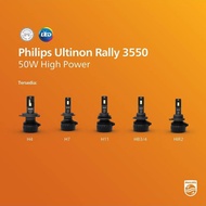 PHILIPS Ultinon Rally 3550 LED Headlight หลอดไฟหน้า LED ขั้ว H4  H7  H11  HB3/HB4  HIR2 รุ่นล่าสุด สว่างกว่า +300% 50W