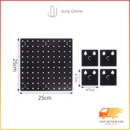 U.me Ready Stock Pegboard Perforated Display Board Wall Display Rack Peg Board Wall Mounted Hole Boa