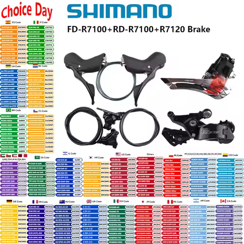 SHIMANO 105 R7100 MECHANICAL 12S Groupset Rear Derailleur Front Derailleur FD-R7100 RD-R7100 ST-R712