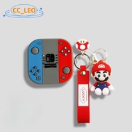 for Shokz OpenFit 2+ T921 Case Shokz OpenFit 2 T920 Clear Soft Case Cartoon Switch Cute Keychain Pen