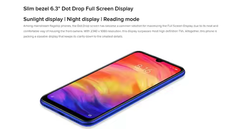 Original Xiaomi Redmi 4G Smartphone Note 7 PRO 6GB 128GB Snapdragon 660AIE Android Mobile Phone 48.0